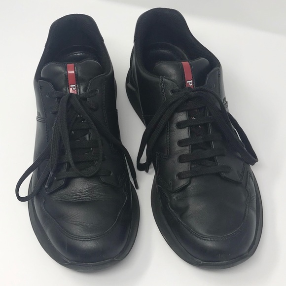 Prada Vitelli Plume Low Top Sneakers - Picture 2 of 10